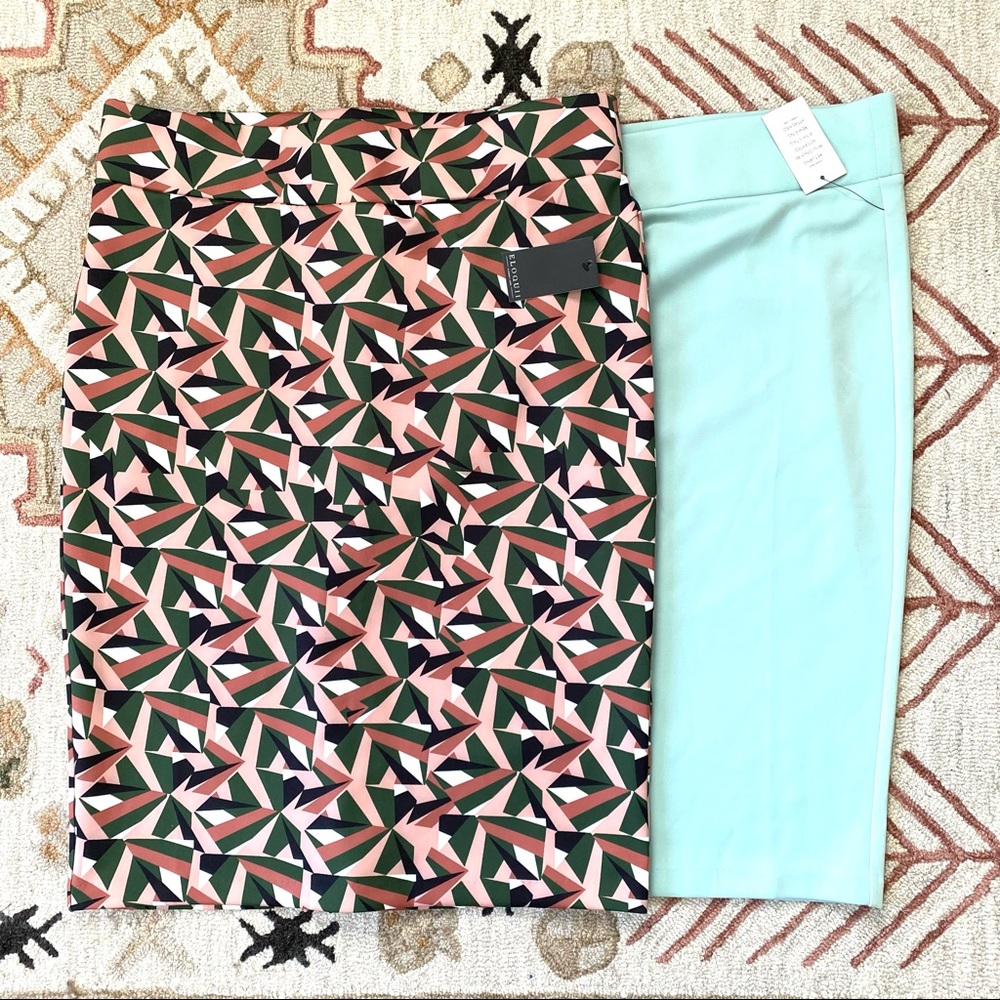 NWT Set of 2- Eloquii Neoprene Pencil Skirts